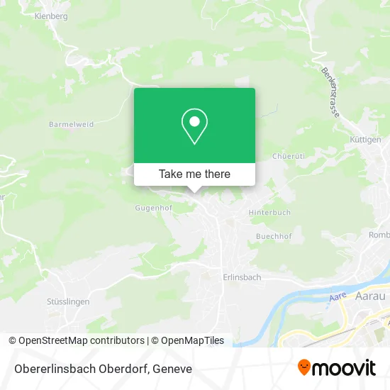 Obererlinsbach Oberdorf map