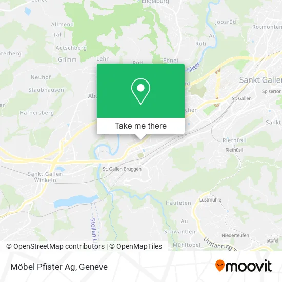 Möbel Pfister Ag map