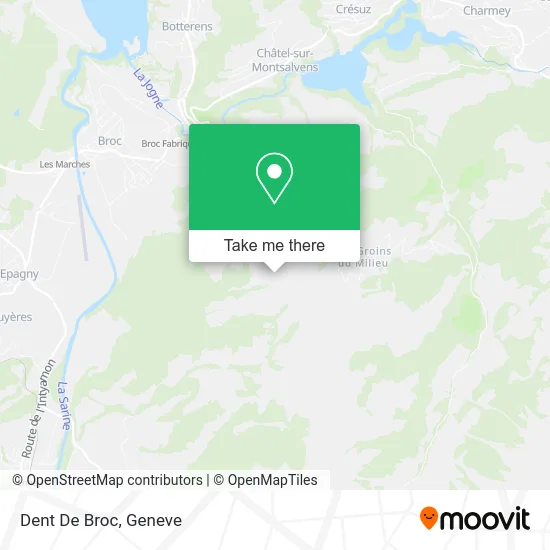 Dent De Broc map