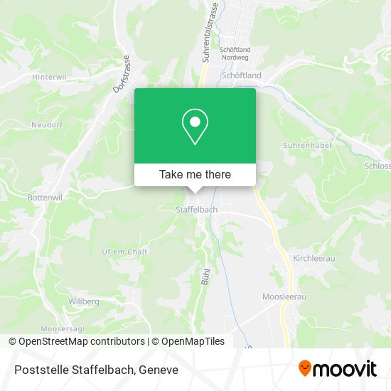 Poststelle Staffelbach map