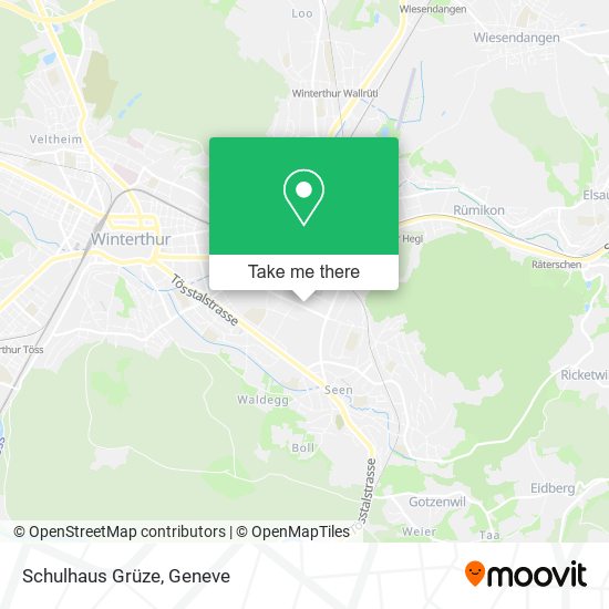 Schulhaus Grüze map