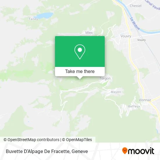 Buvette D'Alpage De Fracette map