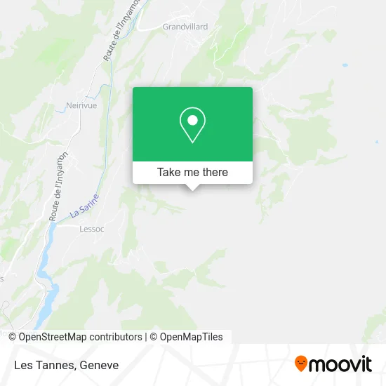 Les Tannes map