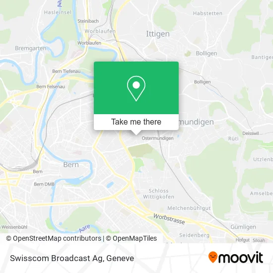 Swisscom Broadcast Ag map