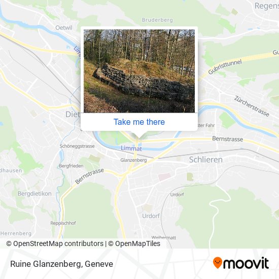 Ruine Glanzenberg map