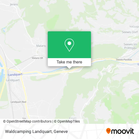 Waldcamping Landquart map