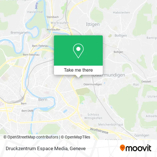Druckzentrum Espace Media map