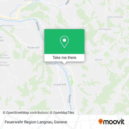 Feuerwehr Region Langnau map