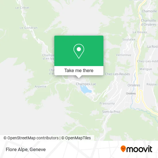 Flore Alpe map