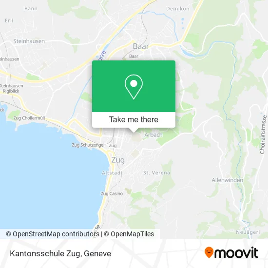 Kantonsschule Zug map