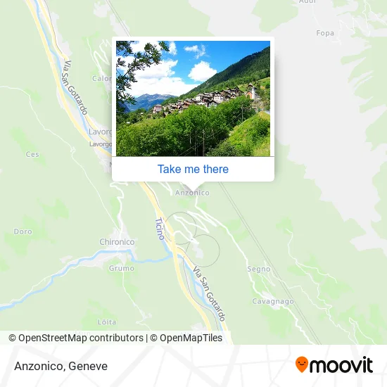 Anzonico map