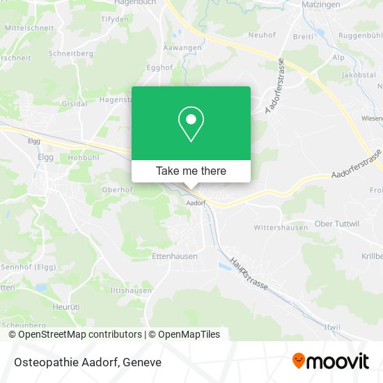 Osteopathie Aadorf map