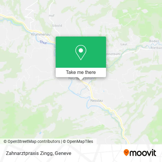 Zahnarztpraxis Zingg map