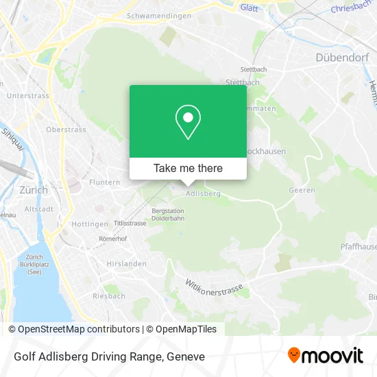 Golf Adlisberg Driving Range map