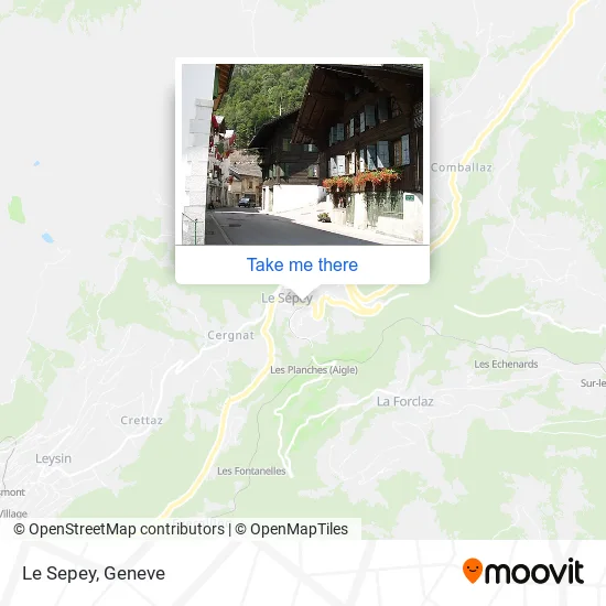 Le Sepey map