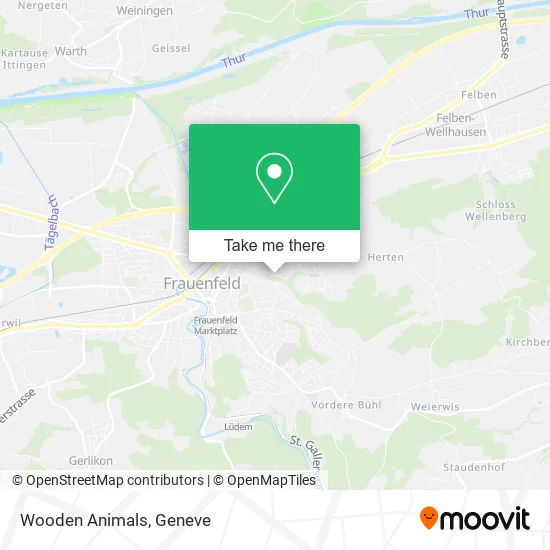 Wooden Animals map