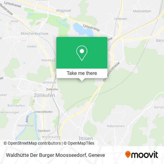 Waldhütte Der Burger Moosseedorf map