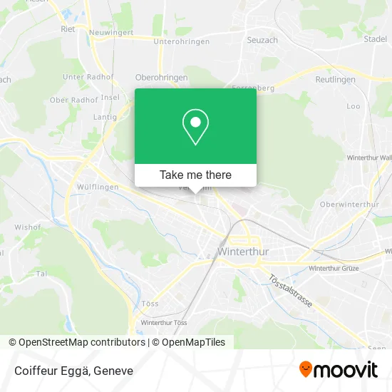 Coiffeur Eggä map
