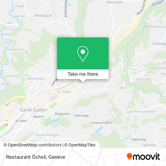 Restaurant Öchsli map