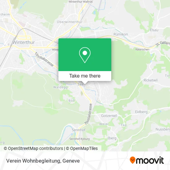 Verein Wohnbegleitung map