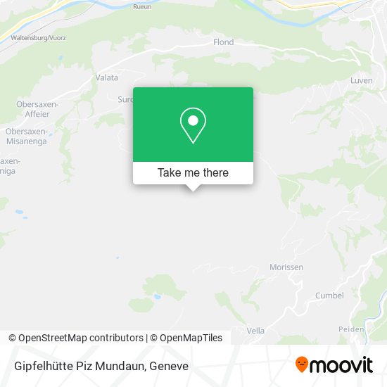 Gipfelhütte Piz Mundaun map