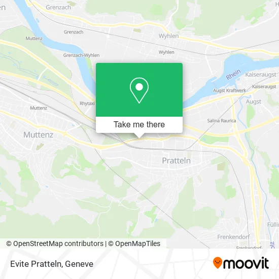 Evite Pratteln map