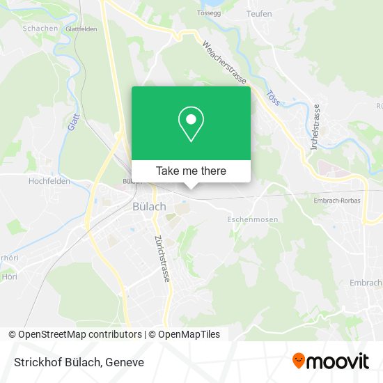 Strickhof Bülach map