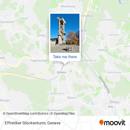 Effretiker Glockenturm map