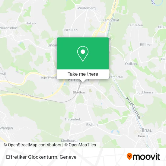Effretiker Glockenturm map