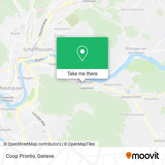 Coop Pronto map