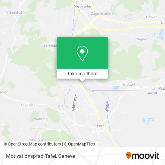 Motivationspfad-Tafel map