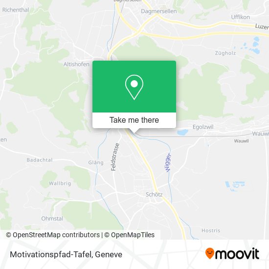Motivationspfad-Tafel map
