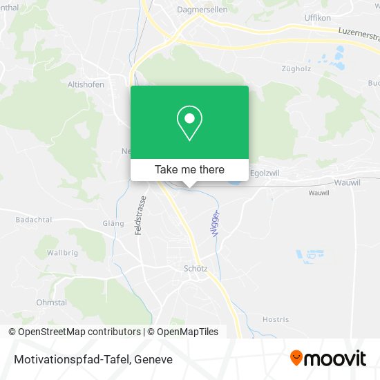 Motivationspfad-Tafel map