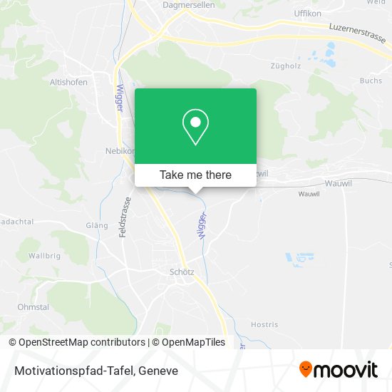 Motivationspfad-Tafel map