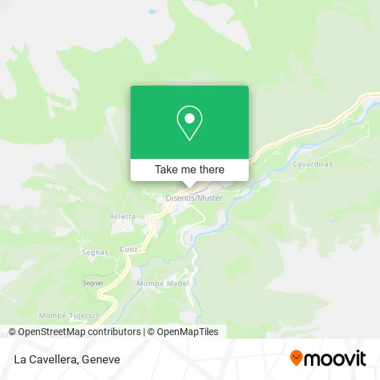La Cavellera map