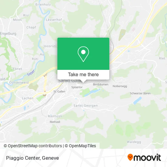 Piaggio Center map