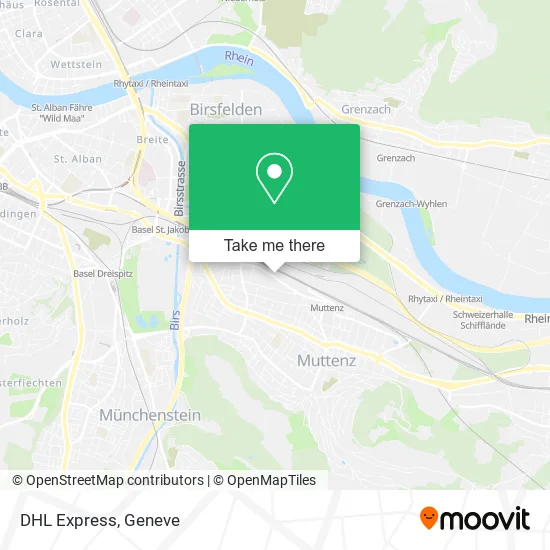 DHL Express map