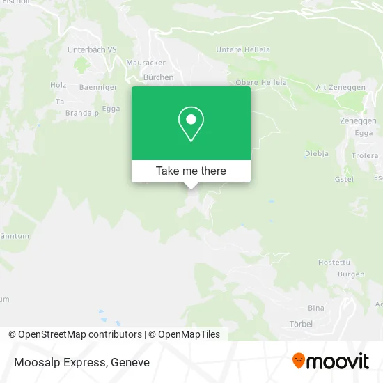 Moosalp Express map