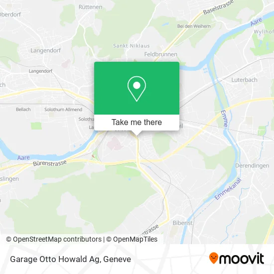 Garage Otto Howald Ag map