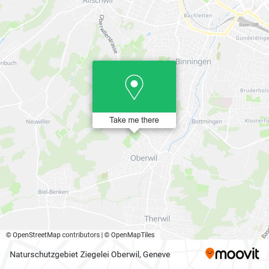 Naturschutzgebiet Ziegelei Oberwil map