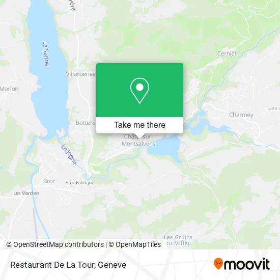 Restaurant De La Tour map