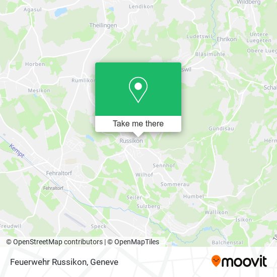 Feuerwehr Russikon map