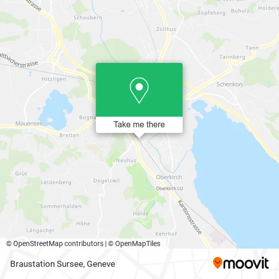 Braustation Sursee map