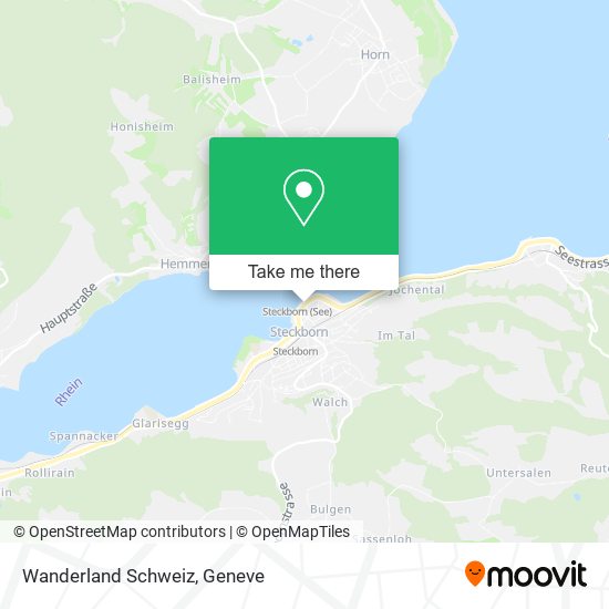 Wanderland Schweiz map