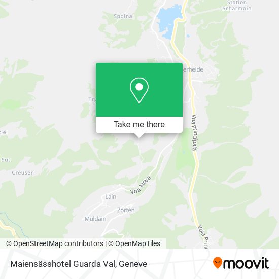 Maiensässhotel Guarda Val map