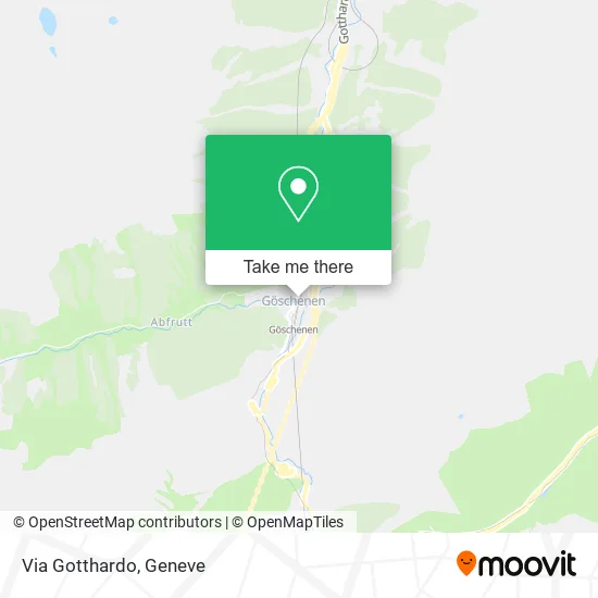 Via Gotthardo map