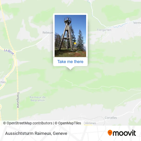 Aussichtsturm Raimeux map