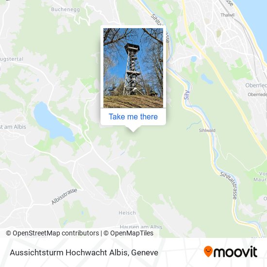 Aussichtsturm Hochwacht Albis map