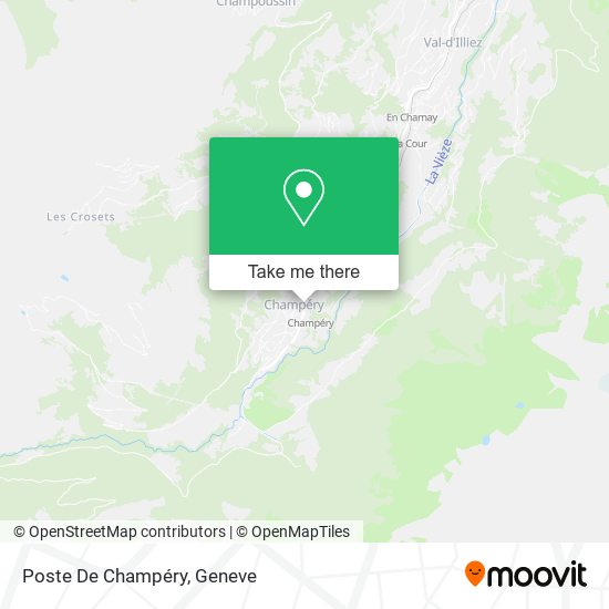 Poste De Champéry map