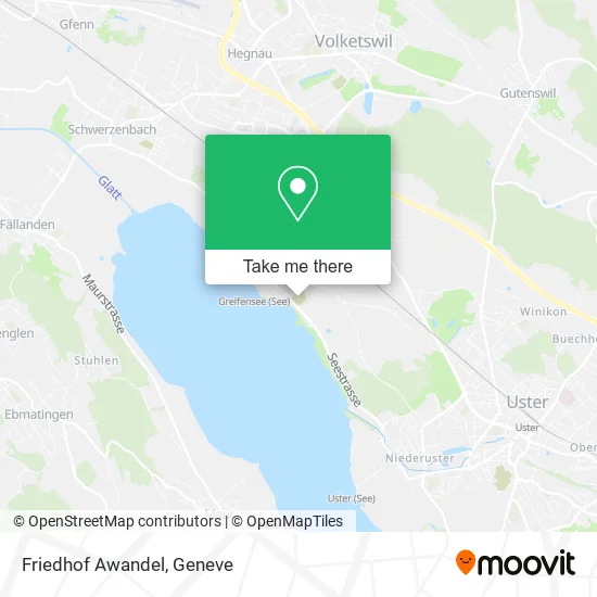 Friedhof Awandel map